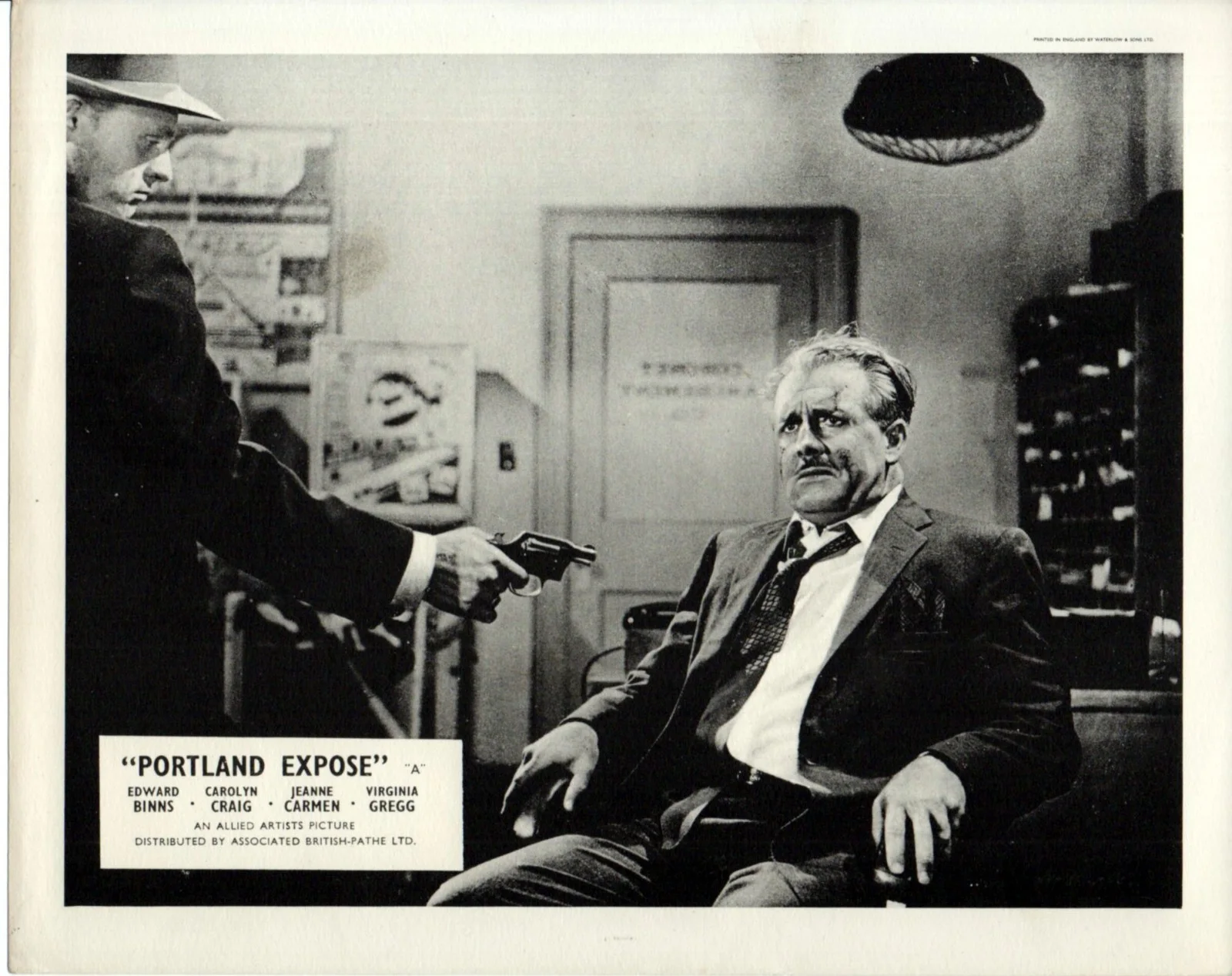 PORTLAND EXPOSE 1957 Edward Binns Jeanne Carmen Carolyn Craig UK 10x8 LOBBY SET, изображение 4