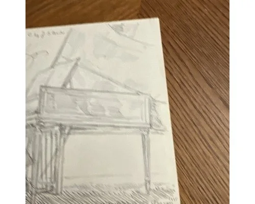 Igor Kipnis Bach Partita Drawing Georges Krishizki Art 1979 COA Keyboardist, изображение 4