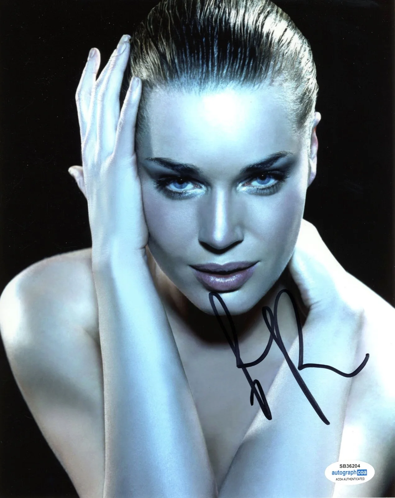 REBECCA ROMIJN — Rebecca Romijn signed 8x10 Photo AUTOGRAPHED g SEXY Hot X-MEN Star Trek ACOA COA, изображение 3