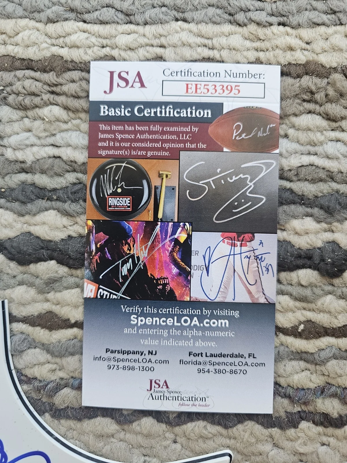 Signed Jimmy Cliff pick guard with COA, image 2