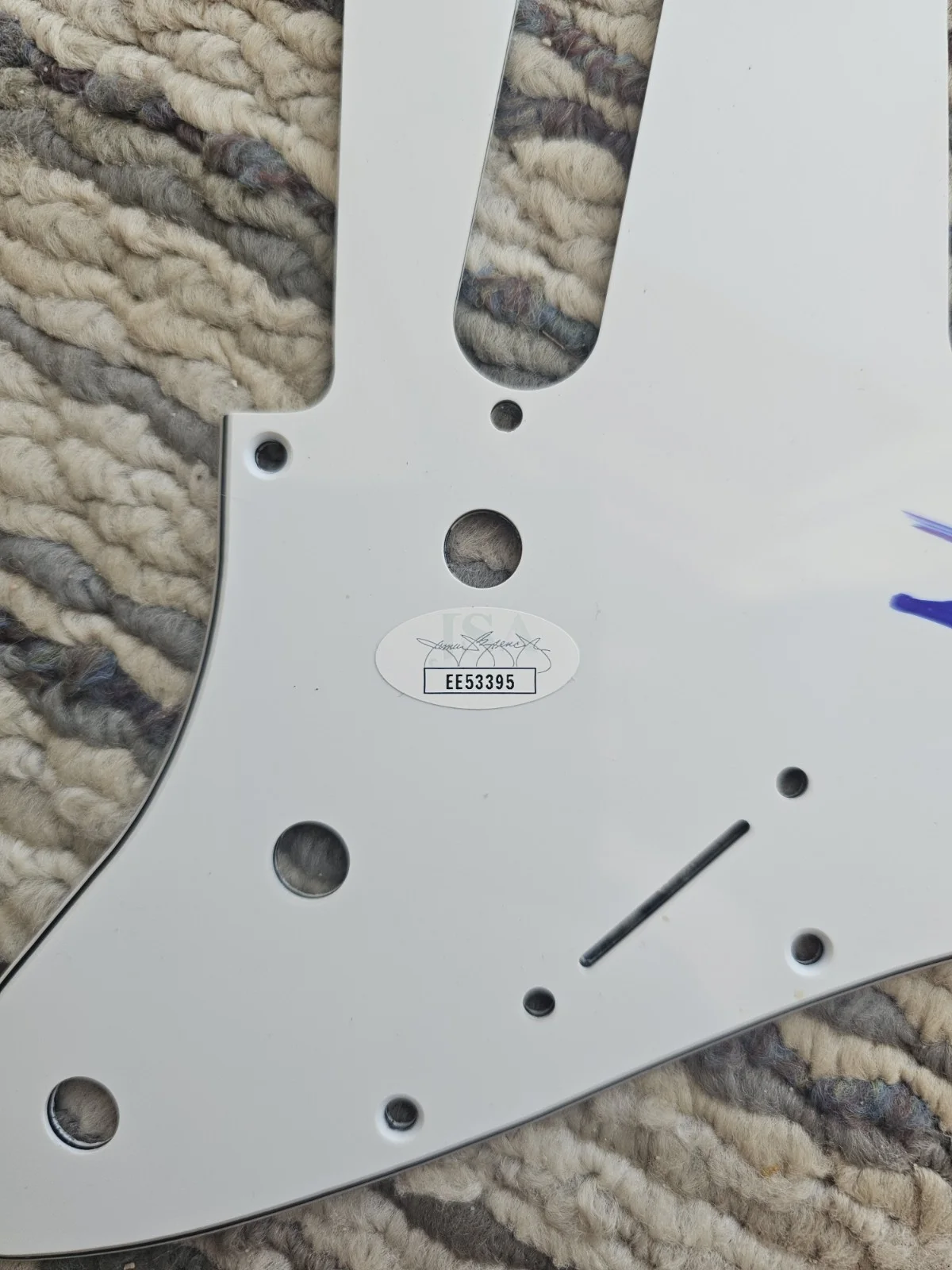 Signed Jimmy Cliff pick guard with COA, image 3