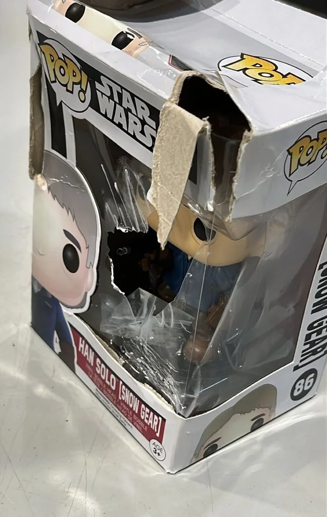 Harrison Ford — DAMAGED HARRISON FORD SIGNED HAN SOLO STAR WARS FUNKO POP AUTOGRAPH SWAU G3D, image 5