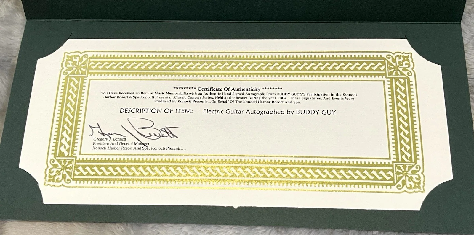 Buddy Guy — BUDDY GUY SIGNED AUTOGRAPH IBANEZ BRAND ELECTRIC GUITAR COA 2004 Konocti CA, изображение 5