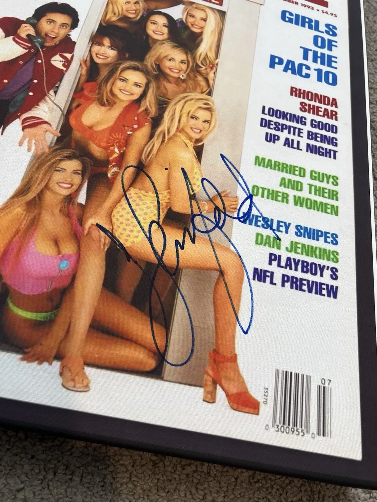 Jerry Seinfeld Signed 16x20 PLAYBOY 1993 Cover Canvas ( Guaranteed To Pass !! ), изображение 3