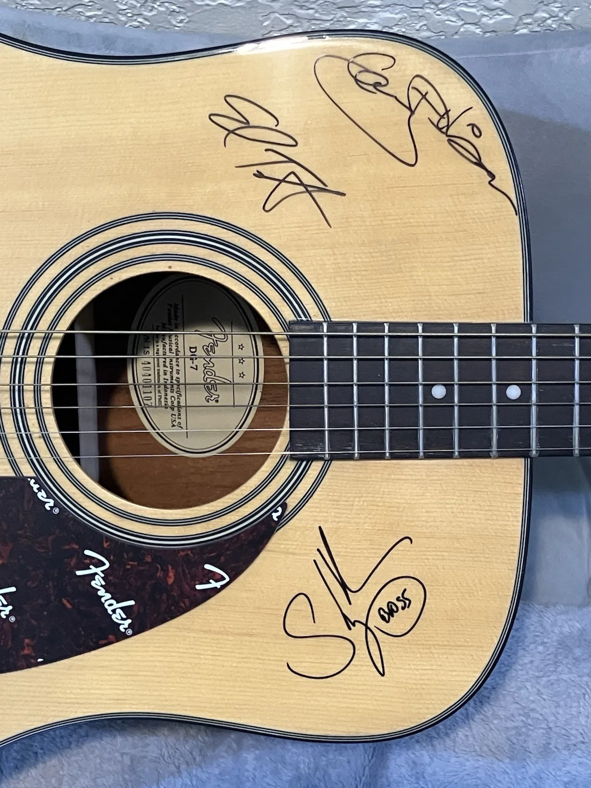 THE DOOBIE BROTHERS Signed Acoustic Guitar COA from 2005 Concert Konocti, CA, изображение 3