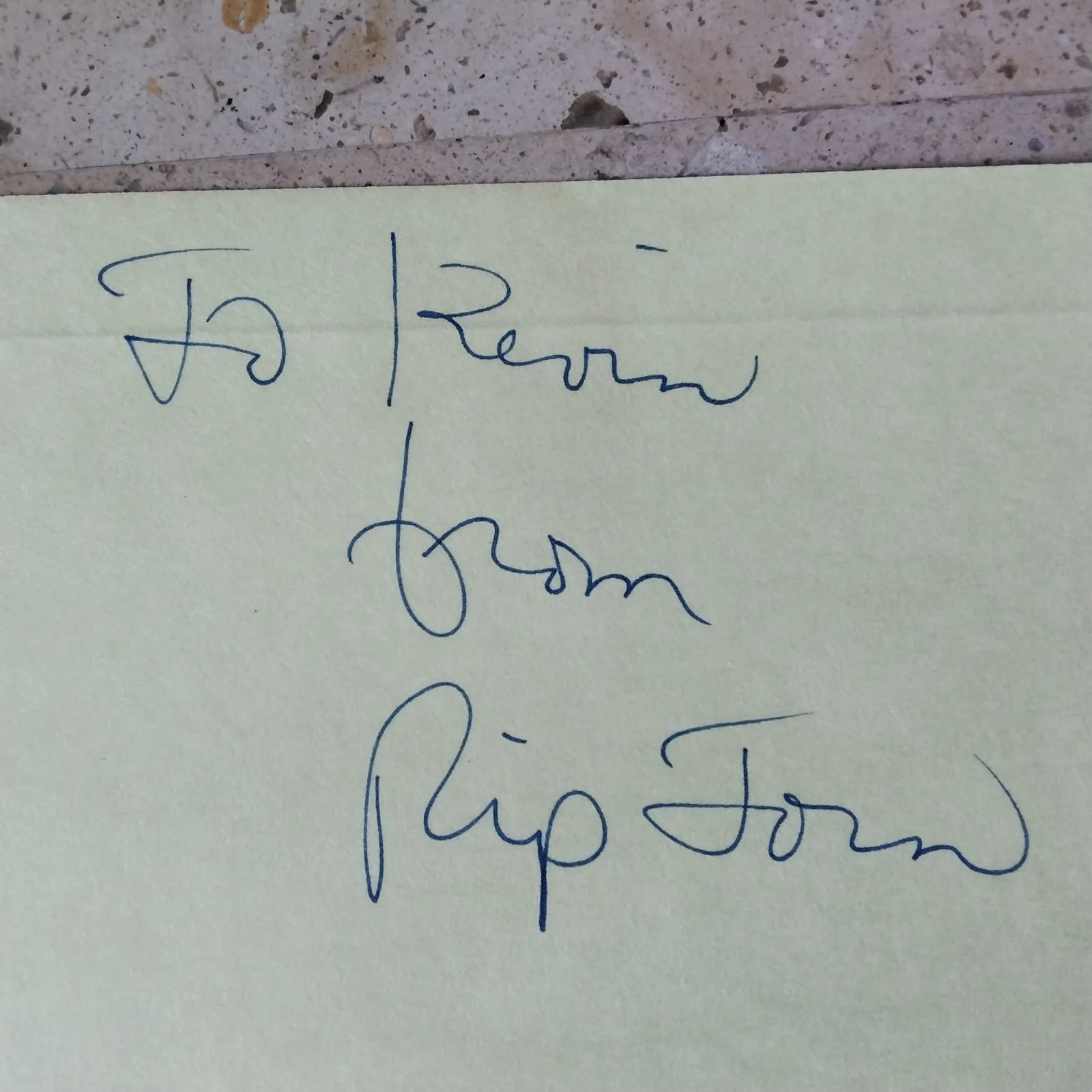 Rip Torn SIGNED Card Photo Movie TV Actors Cross Creek Men in Black The Insider, изображение 3