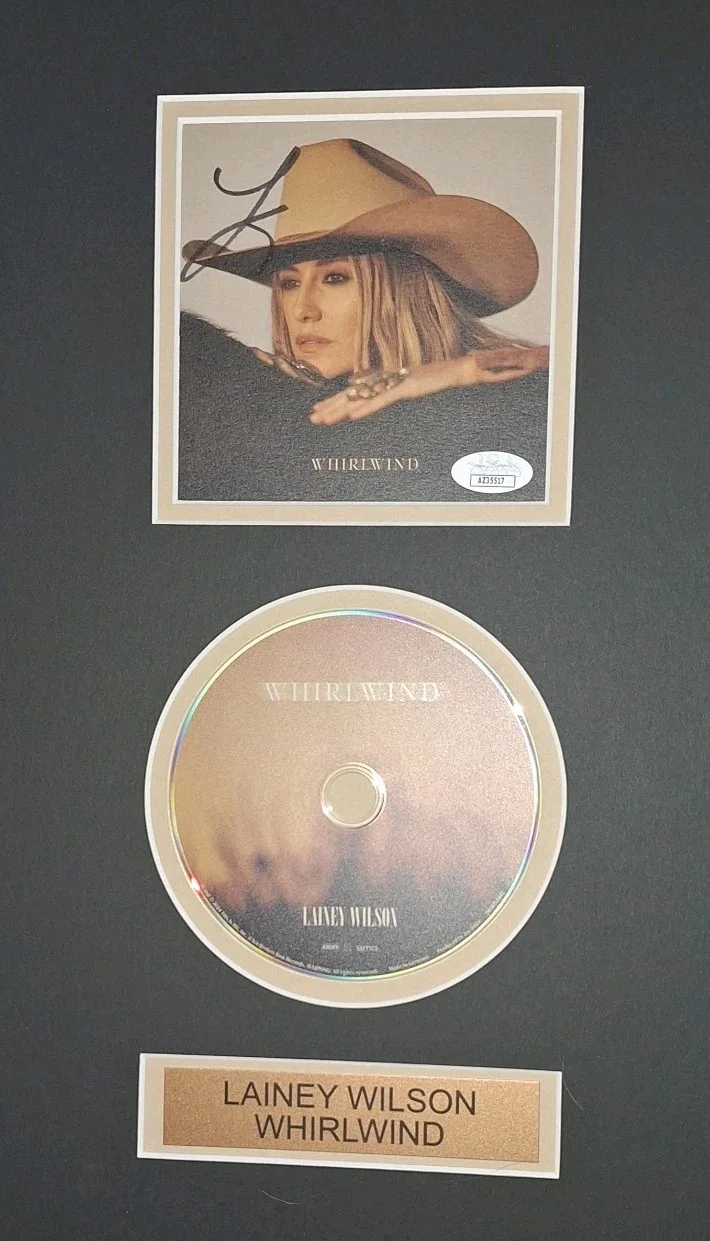 Lainey Wilson Signed CD With New Custom Framing JSA COA, image 2