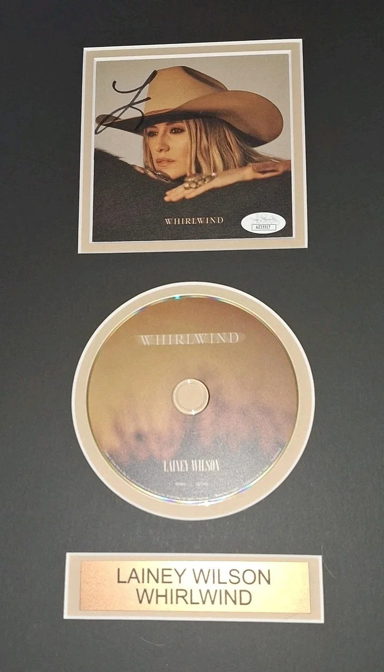 Lainey Wilson Signed CD With New Custom Framing JSA COA, image 3