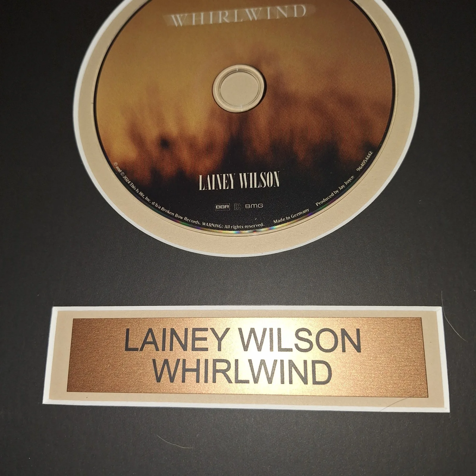 Lainey Wilson Signed CD With New Custom Framing JSA COA, image 4