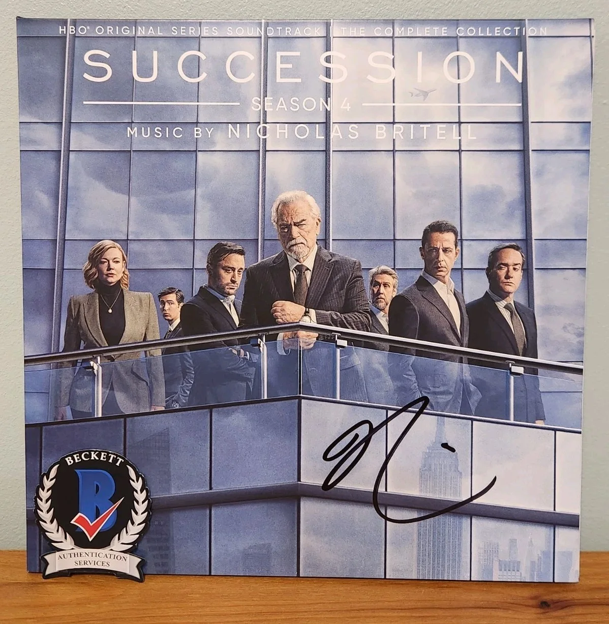 nicholas britell — Nicholas Britell Signed Succession Vinyl Score Season 4 Composer BAS COA HBO