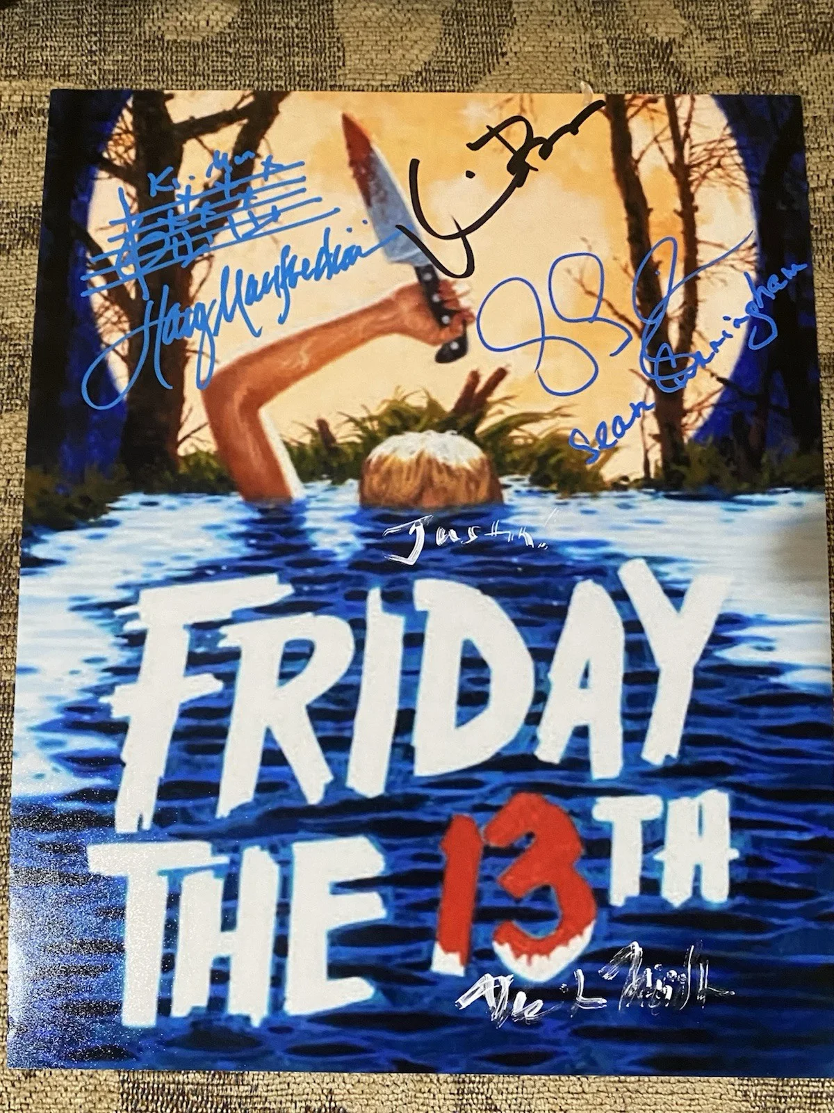 Kevin Bacon — Friday The 13th 1980 8x10 Photo Signed By Kevin Bacon, Sean S. Cunningham +2, image 2