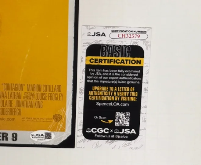 STEVEN SODERBERGH — STEVEN SODERBERGH Authentic Hand-signed "CONTAGION" 12x18 Photo (JSA COA), image 2