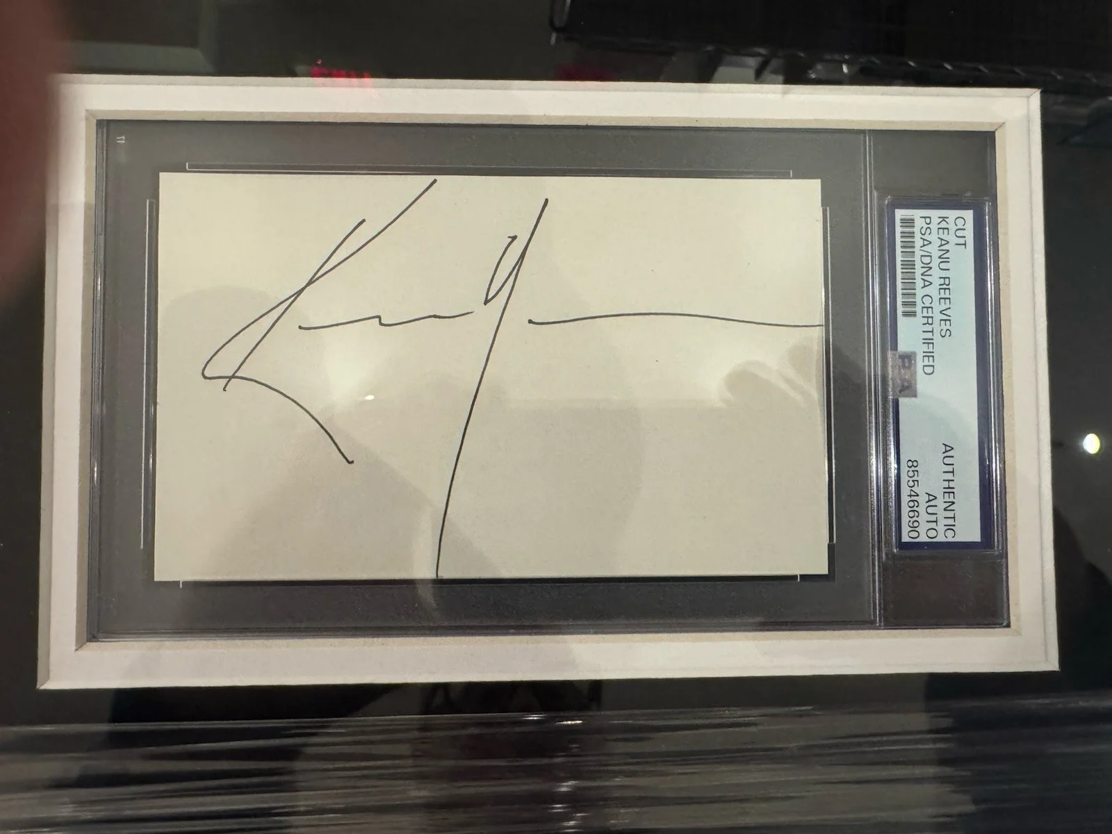 keanue reeves signed autograohed 25x13 frames photo the matrix with psa, image 2