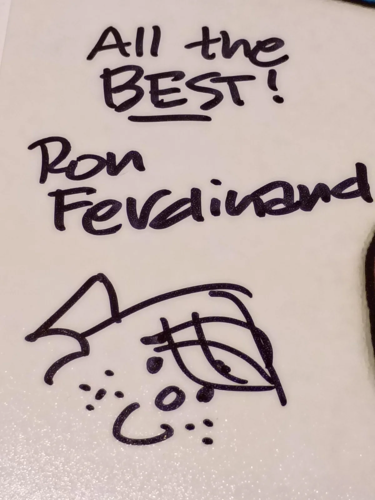 RON FERDINAND — RON FERDINAND 'All the Best' w/Sketch Signed Denise the Menace 8x10 Photo (ACOA), изображение 2