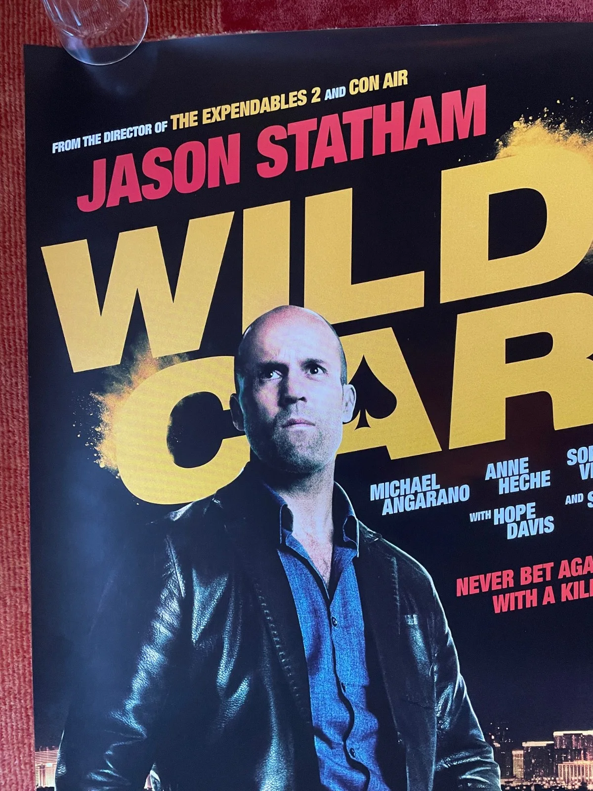 WILD CARD (2015) Original UK Advance One Sheet Movie Film Poster Jason Statham, изображение 2