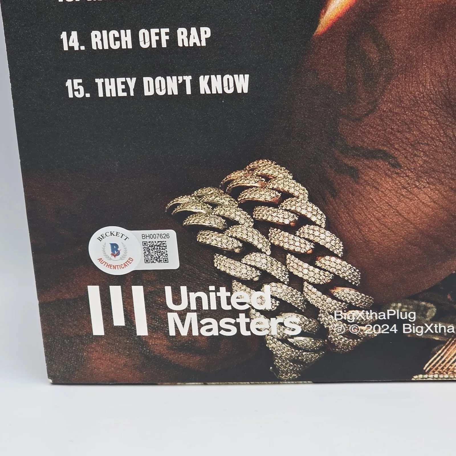 Bigxthaplug Rapper Country Star Signed Take Care Vinyl BAS The Largest, image 3