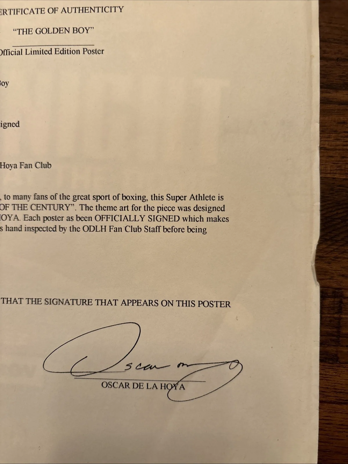 Oscar DeLaHoya Signed Autographed memorabilia and photos of fight in Texas, изображение 4