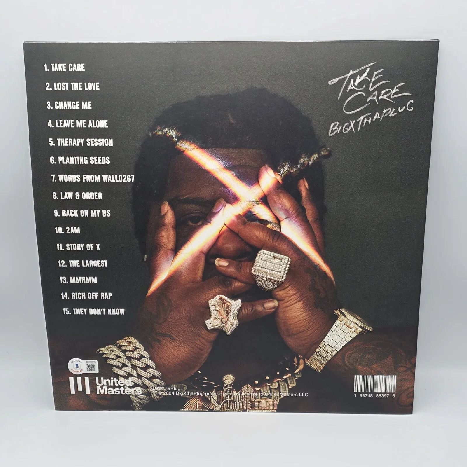 Bigxthaplug Rapper Country Star Signed Take Care Vinyl BAS The Largest, изображение 4