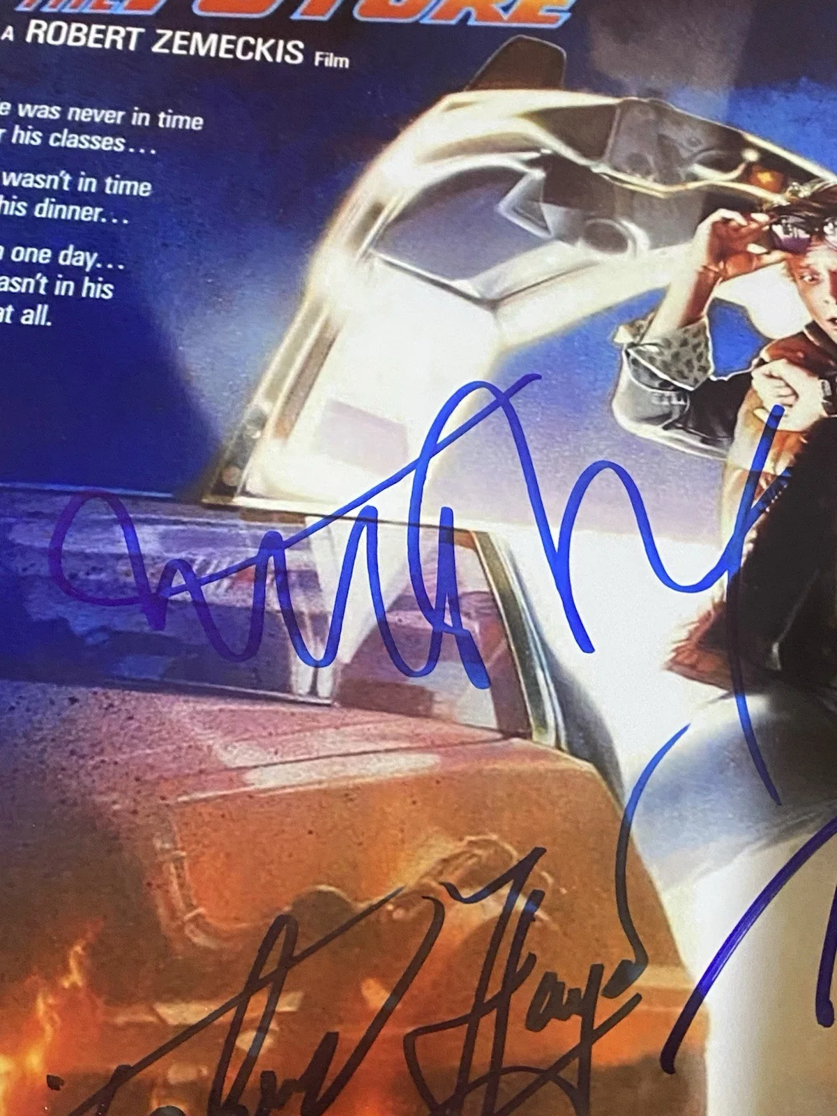 Thomas F. Wilson, Michael J. Fox, Christopher Lloyd, Lea Thompson — Back To The Future 11x17 Photo Poster Cast x4 Signed Fox Lloyd Thompson +1 JSA, изображение 3
