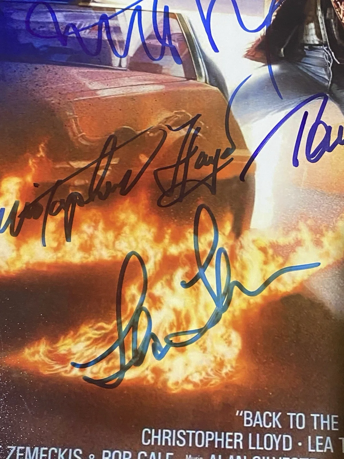 Thomas F. Wilson, Michael J. Fox, Christopher Lloyd, Lea Thompson — Back To The Future 11x17 Photo Poster Cast x4 Signed Fox Lloyd Thompson +1 JSA, изображение 5