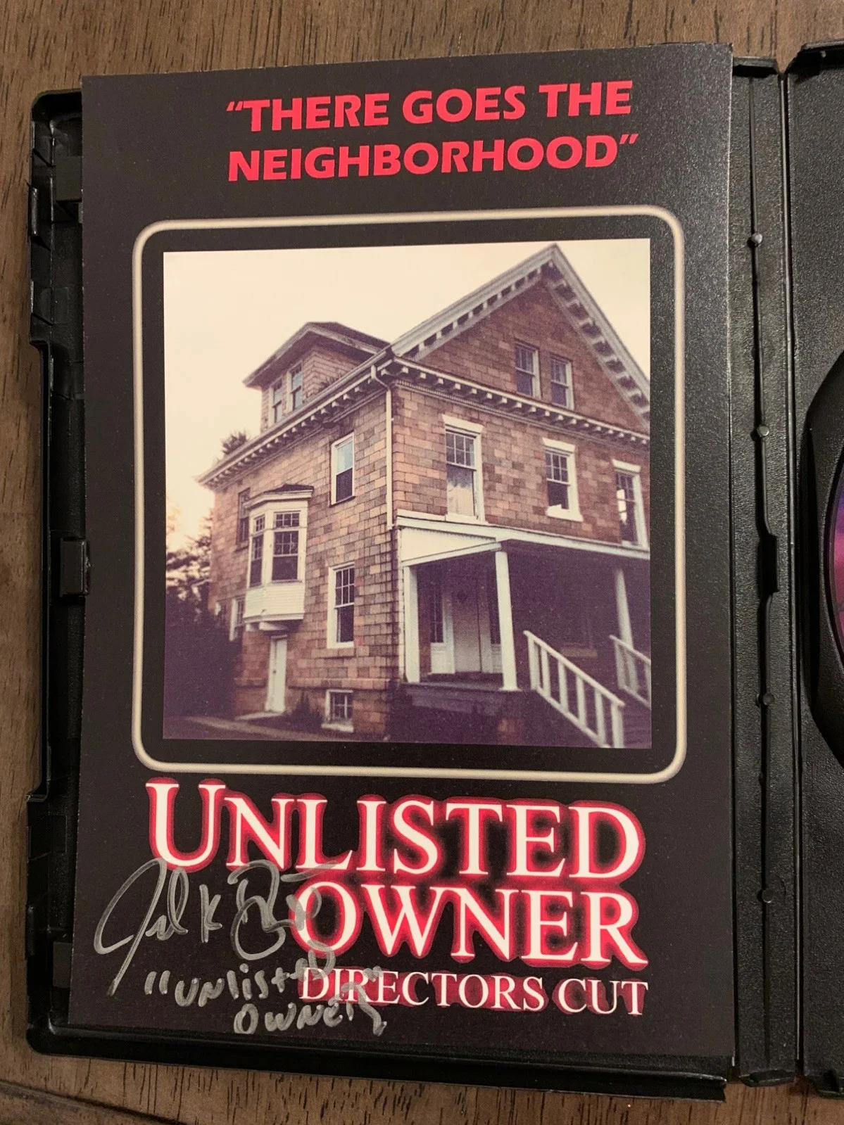 Unlisted Owner Directors Cut DVD Autographed By Actor Jed Brian, image 3