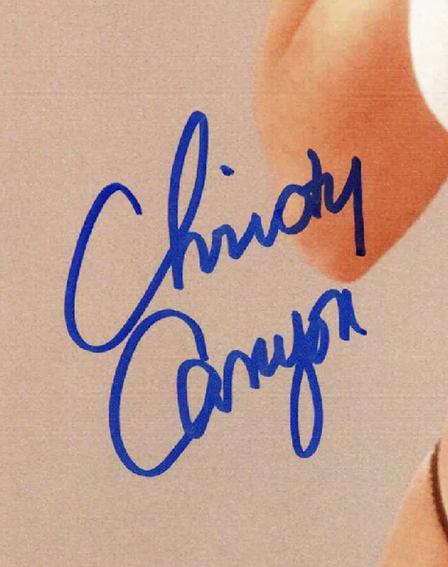 CHRISTY CANYON SIGNED 11x14 PHOTO +36DD-25-36 XXX PORN MOVIE ACTRESS BECKETT BAS, изображение 2