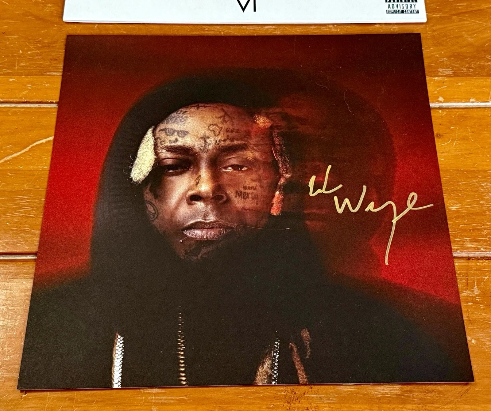 SIGNED LIL WAYNE Tha Carter VI LP RED Vinyl Autographed Insert NEW Weezy, image 2