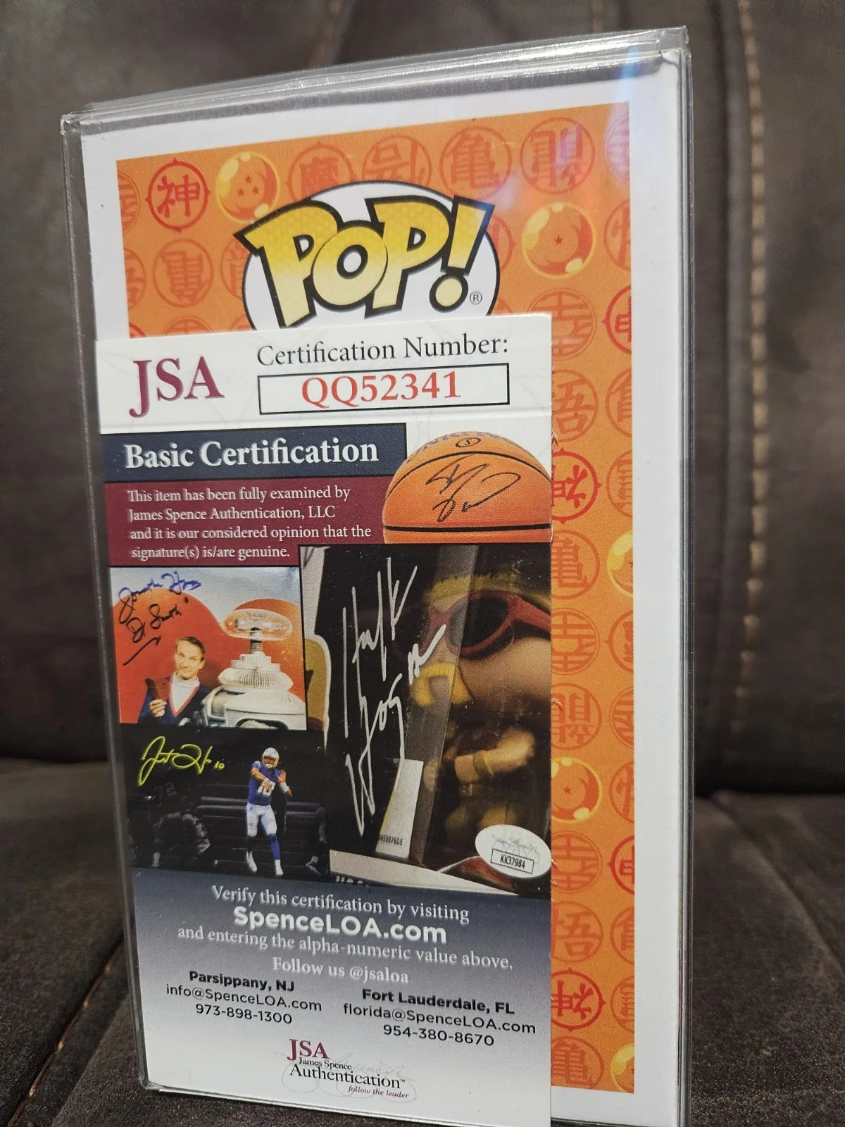 CHUCK HUBER — CHUCK HUBER Signed Autographed ANDROID 17 Funko Pop #547 DRAGON BALL TriStar COA, изображение 4