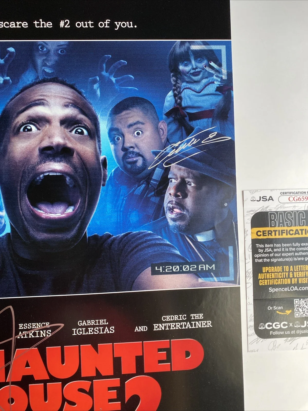MARLON WAYANS A Haunted House 2 Autographed Signed Movie Theater Poster COA, image 3