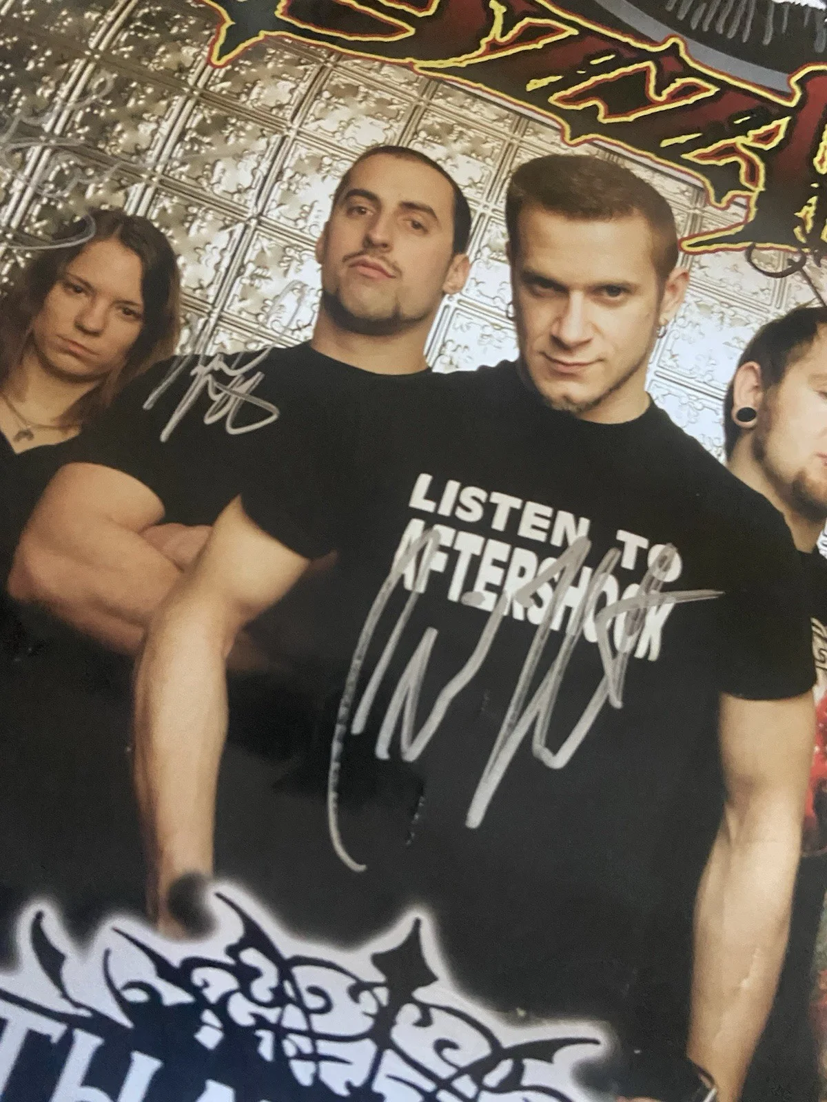 Jagermeister Ozzfest 2006 All That Remains Signed Autographed Poster, image 2