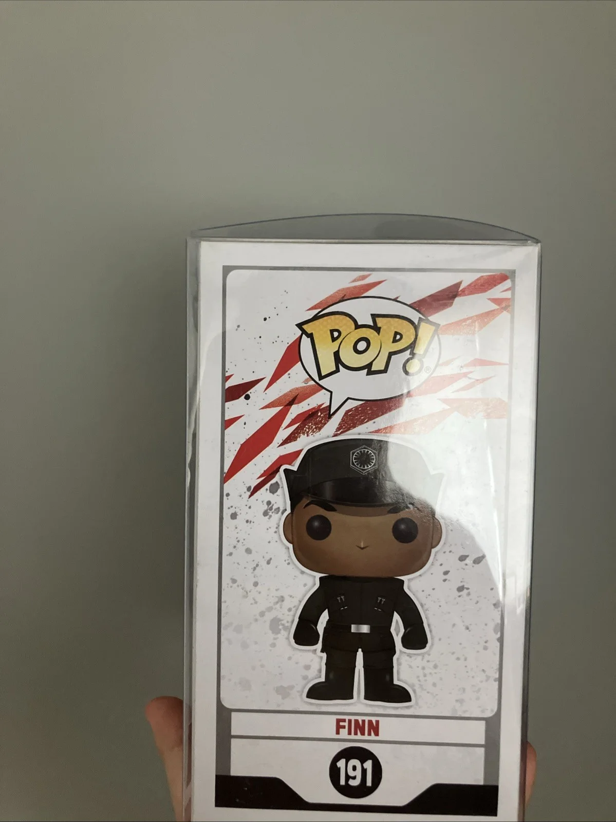 Signed Funko Pop Finn Star Wars John Boyega Autograph Protective Box #191, изображение 3