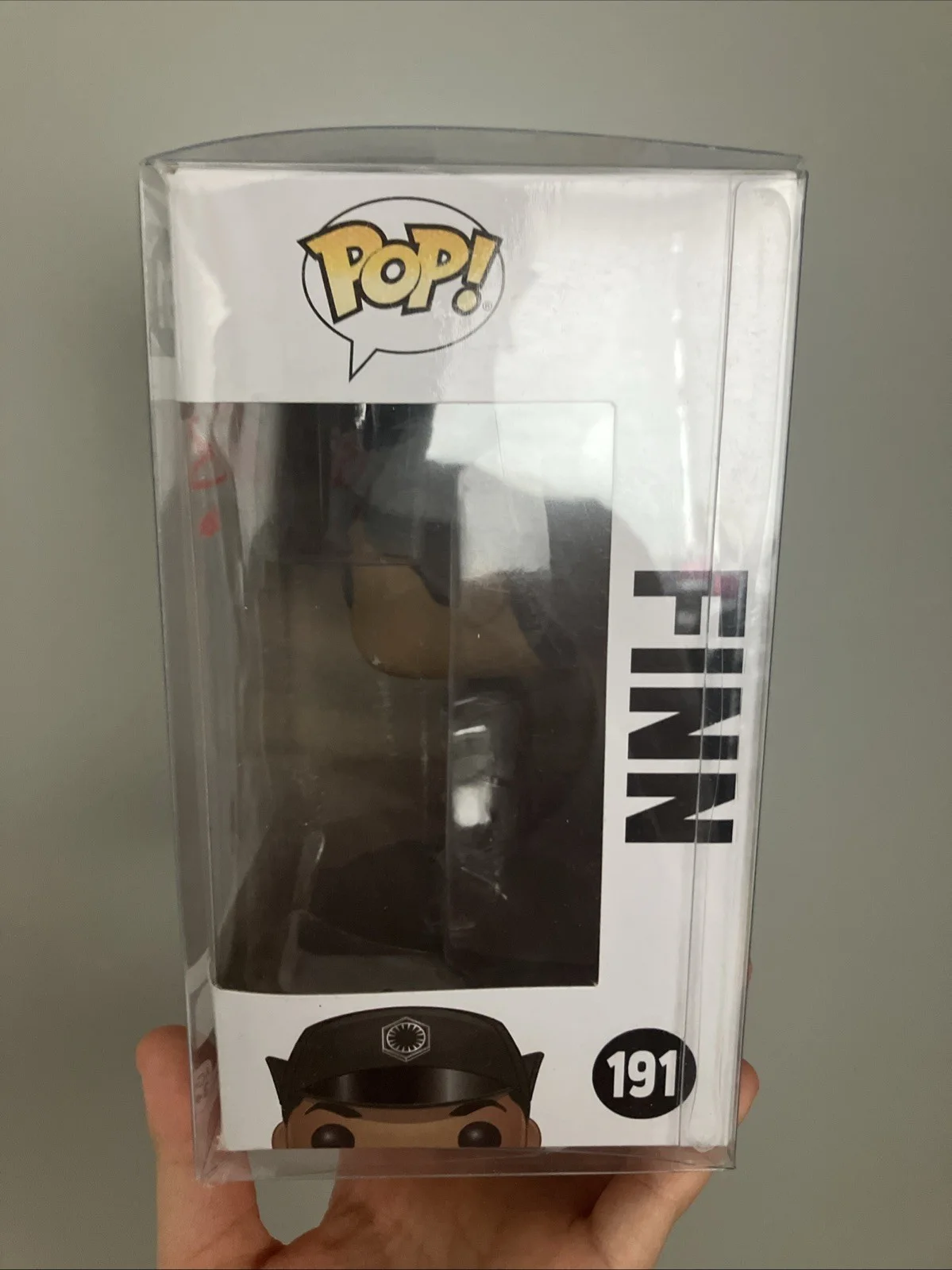 Signed Funko Pop Finn Star Wars John Boyega Autograph Protective Box #191, изображение 5
