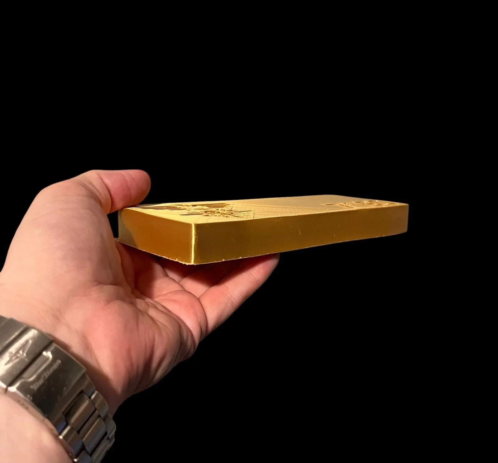 James Bond Goldfinger 1964 - German Gold Bar - 3D Printed Replica Prop, изображение 2