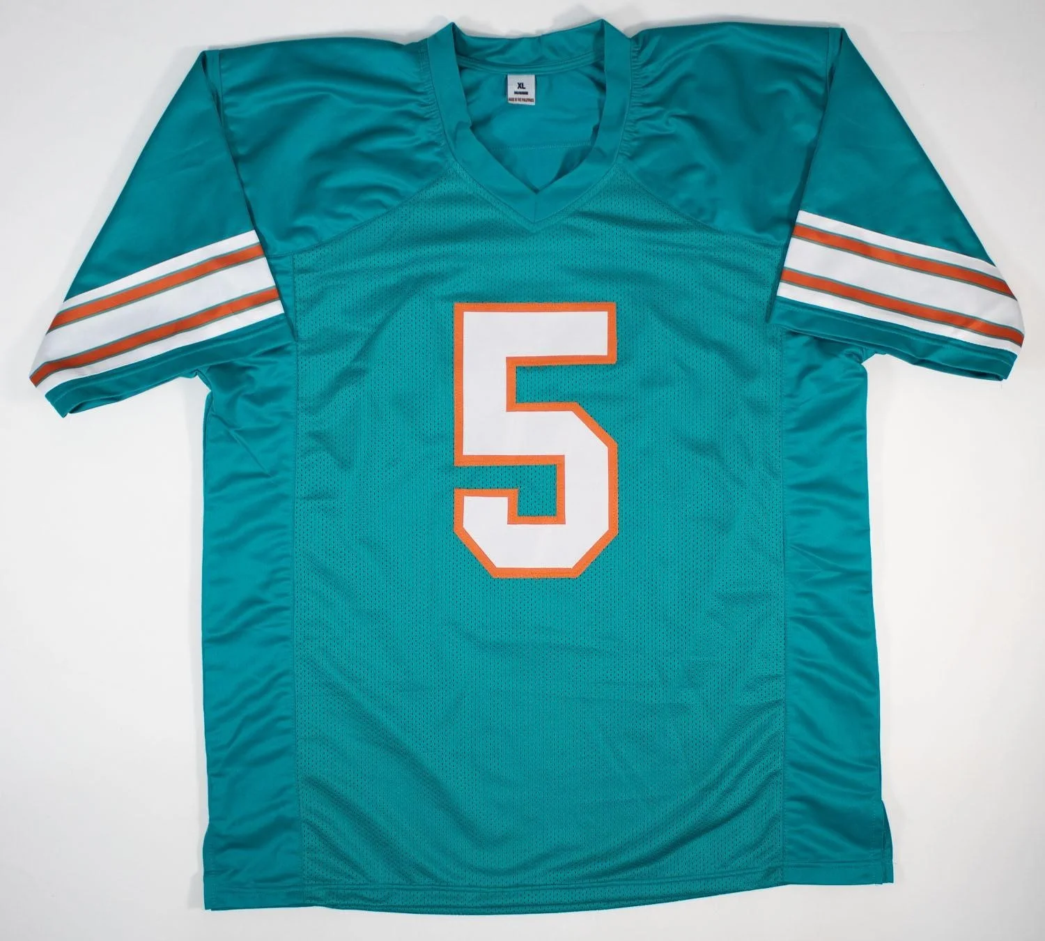 Sean Young / Lt. Lois Einhorn / Ray Finkle — Sean Young Signed Laces Out Jersey Insc "Ray Finkle" (JSA) Ace Ventura/ Dolphins, image 3