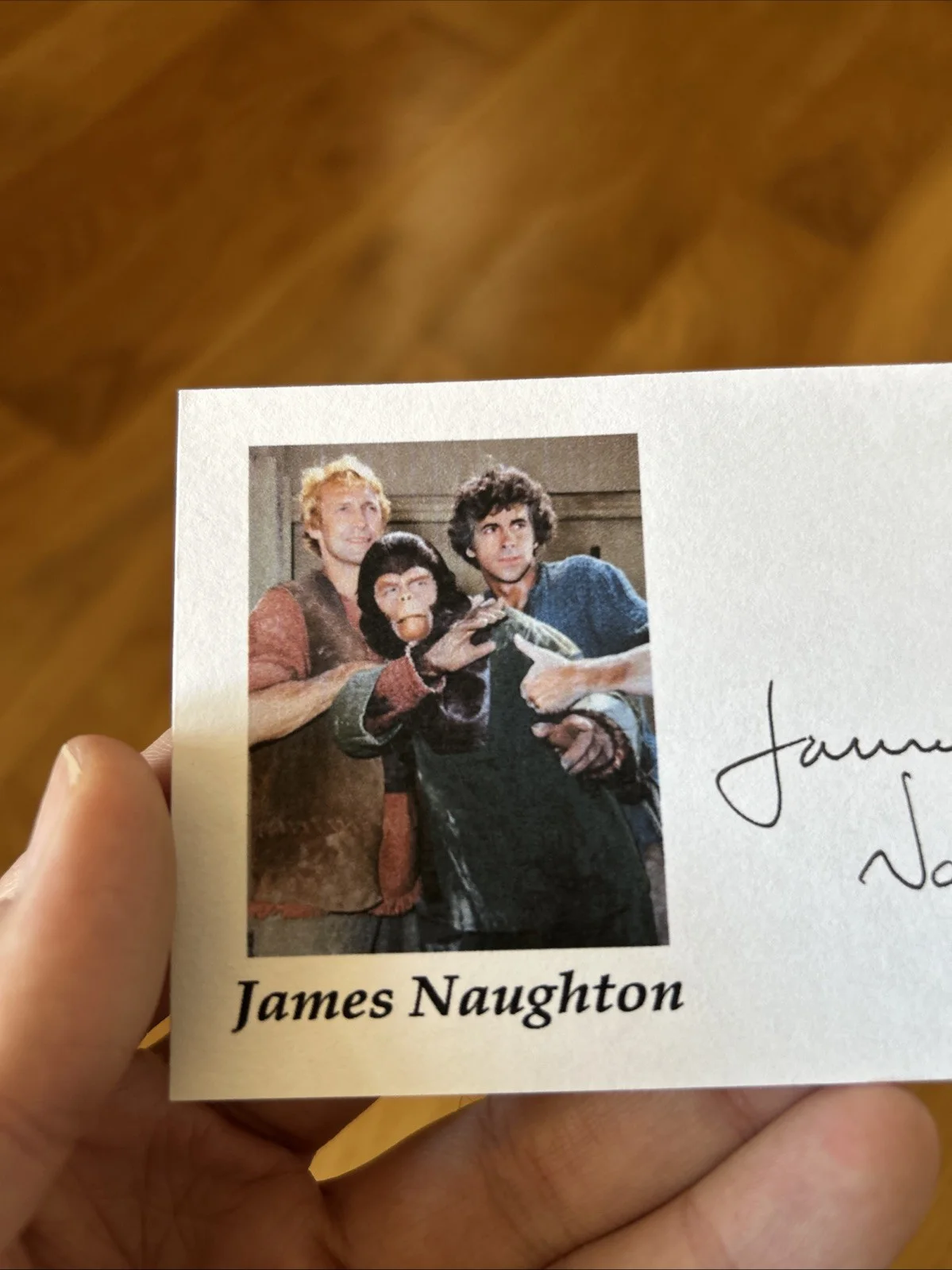 James Naughton — James Naughton Signed Card - Planet of the Apes 1974 TV Show Series AUTHENTIC, изображение 3