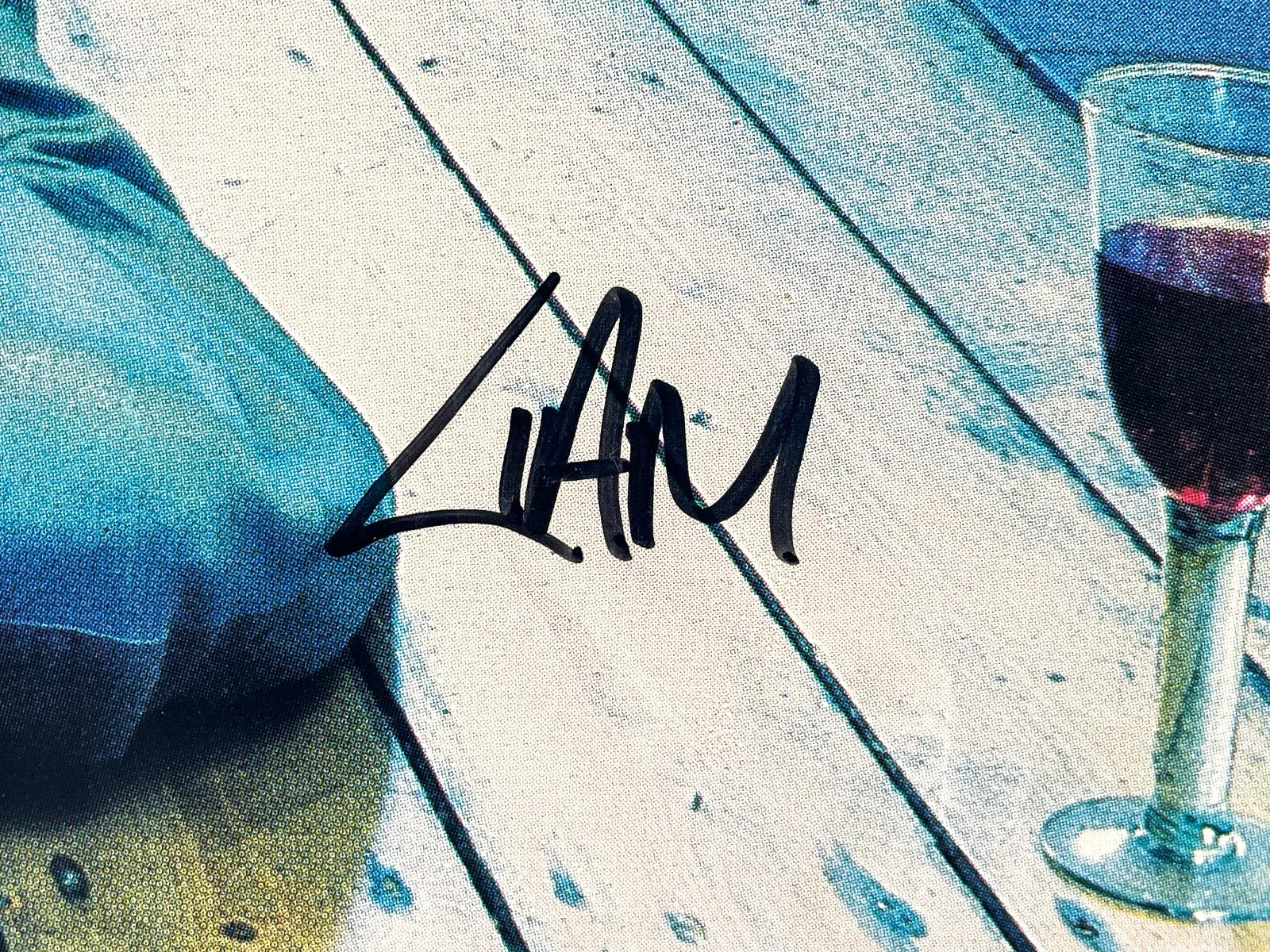 Liam Noel Original OASIS Lineup 5x Band Signed DEFINITELY MAYBE 23x23 Poster JSA, изображение 3