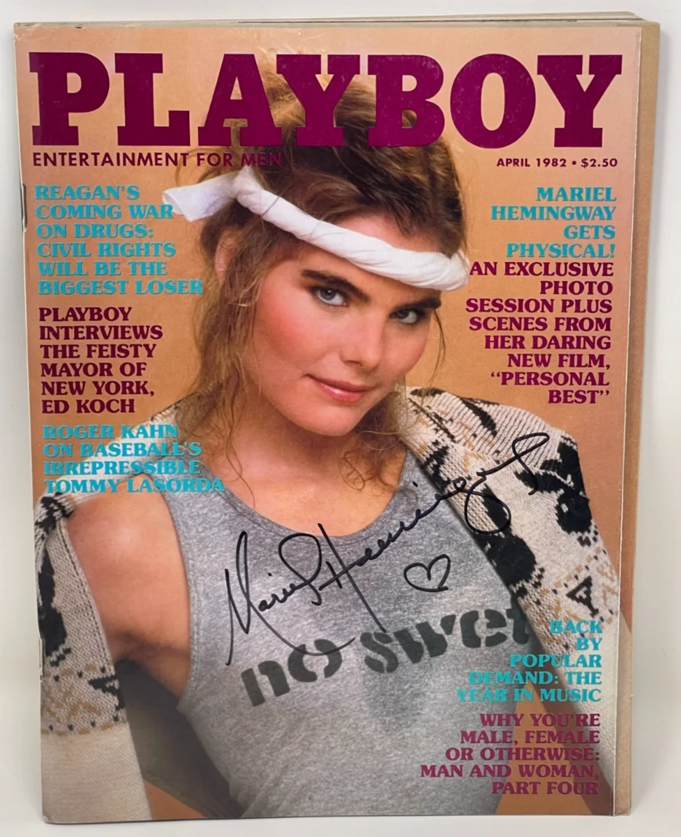 Mariel Hemingway — Mariel Hemingway Signed April 1982 Playboy Magazine Manhattan Star 80 Beckett, изображение 2