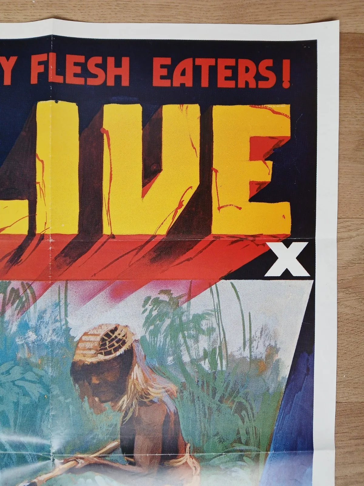 EATEN ALIVE (1980) original UK quad poster - Umberto Lenzi cannibal horror, изображение 5