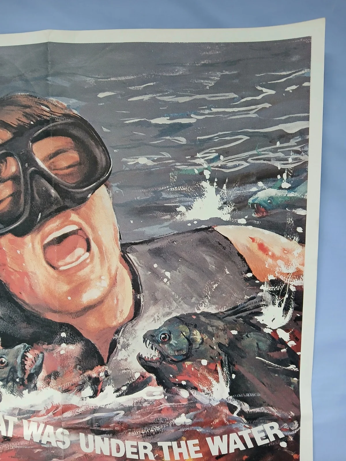 KILLER FISH (1979) original UK quad poster - Lee Majors piranha horror, изображение 5
