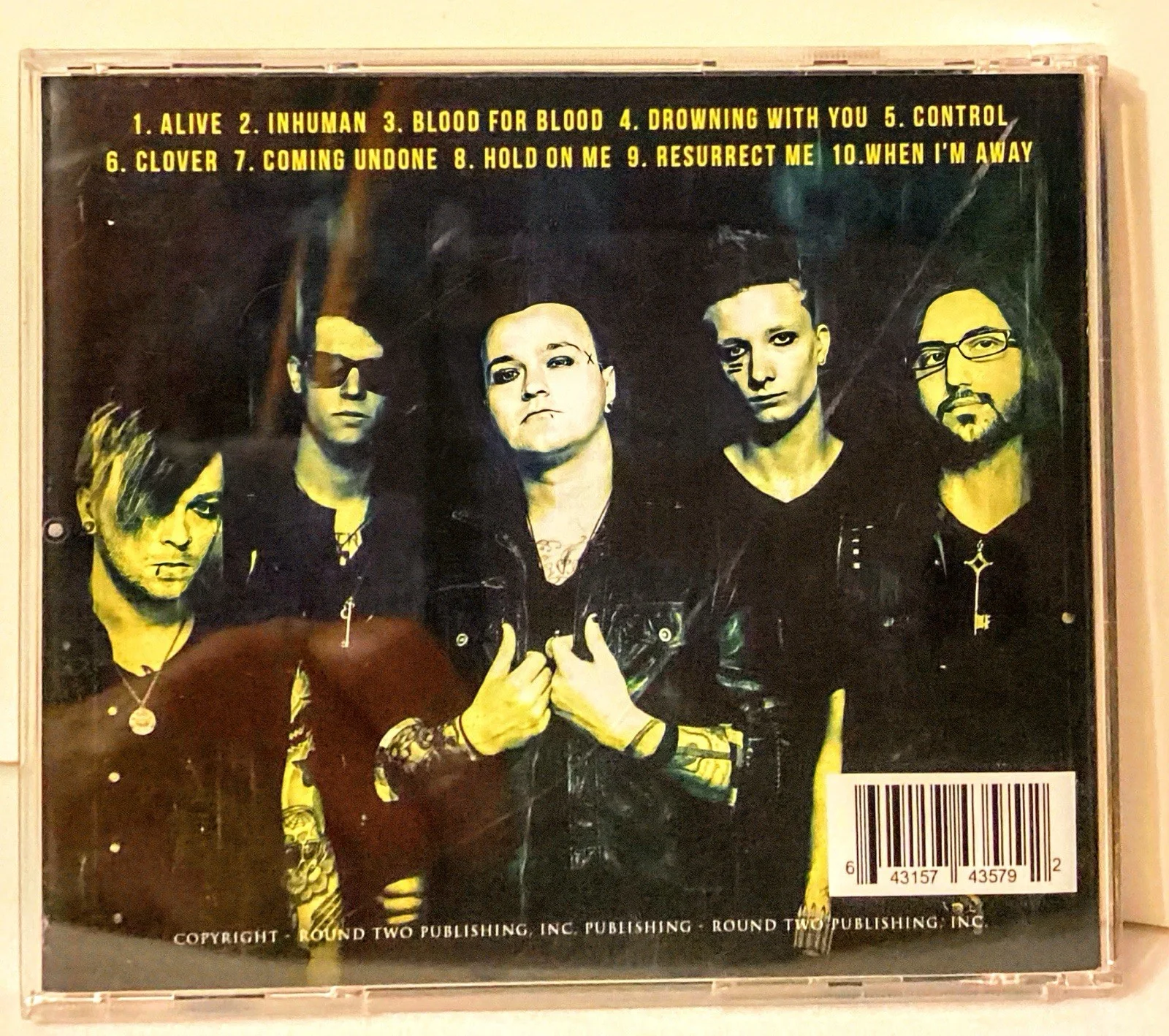 ARTIFAS IN HUMAN Authentic Band Signatures CD Rare Signed, image 4
