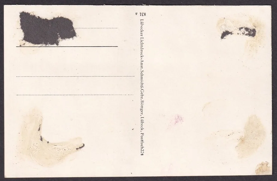 RONNY German Musical Clown vintage signed postcard, image 2