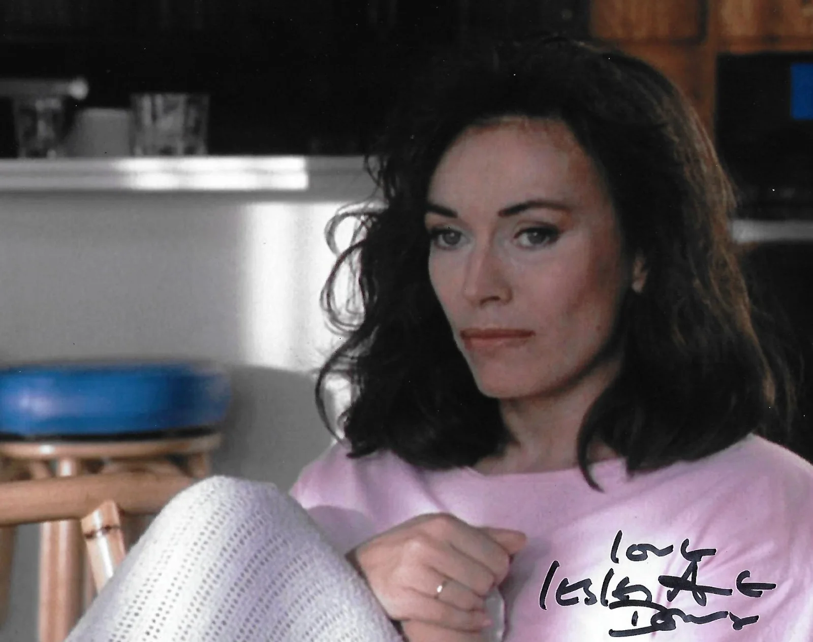Lesley Anne Down — Lesley Anne Down auto-signed 8x10 photo Rough Cut Nomads Actor Rare COA LOOK!!