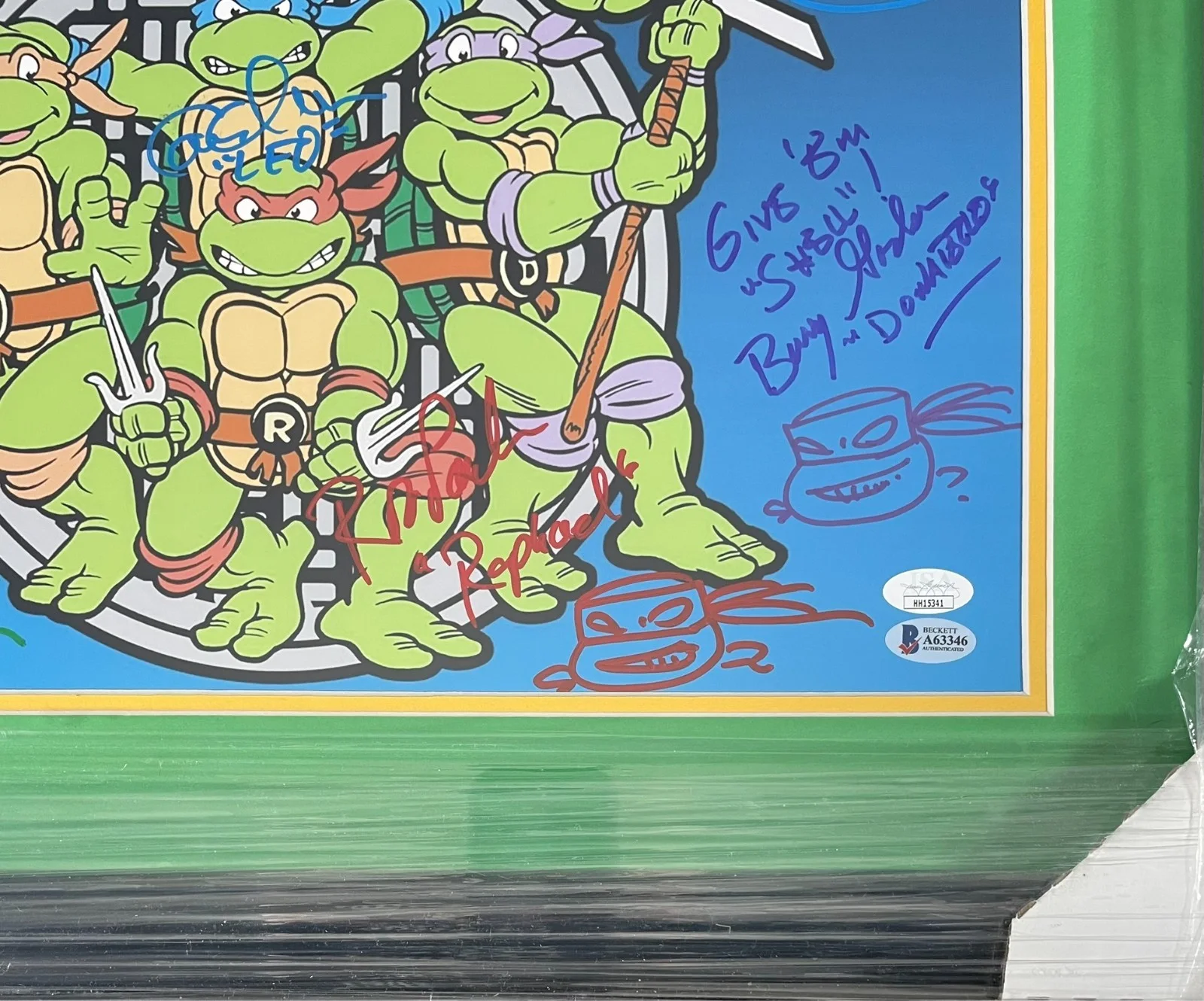 Kevin Eastman — Teenage Mutant Ninja Turtles Cast Signed Photo Framed Matted Display BAS JSA COA, изображение 2