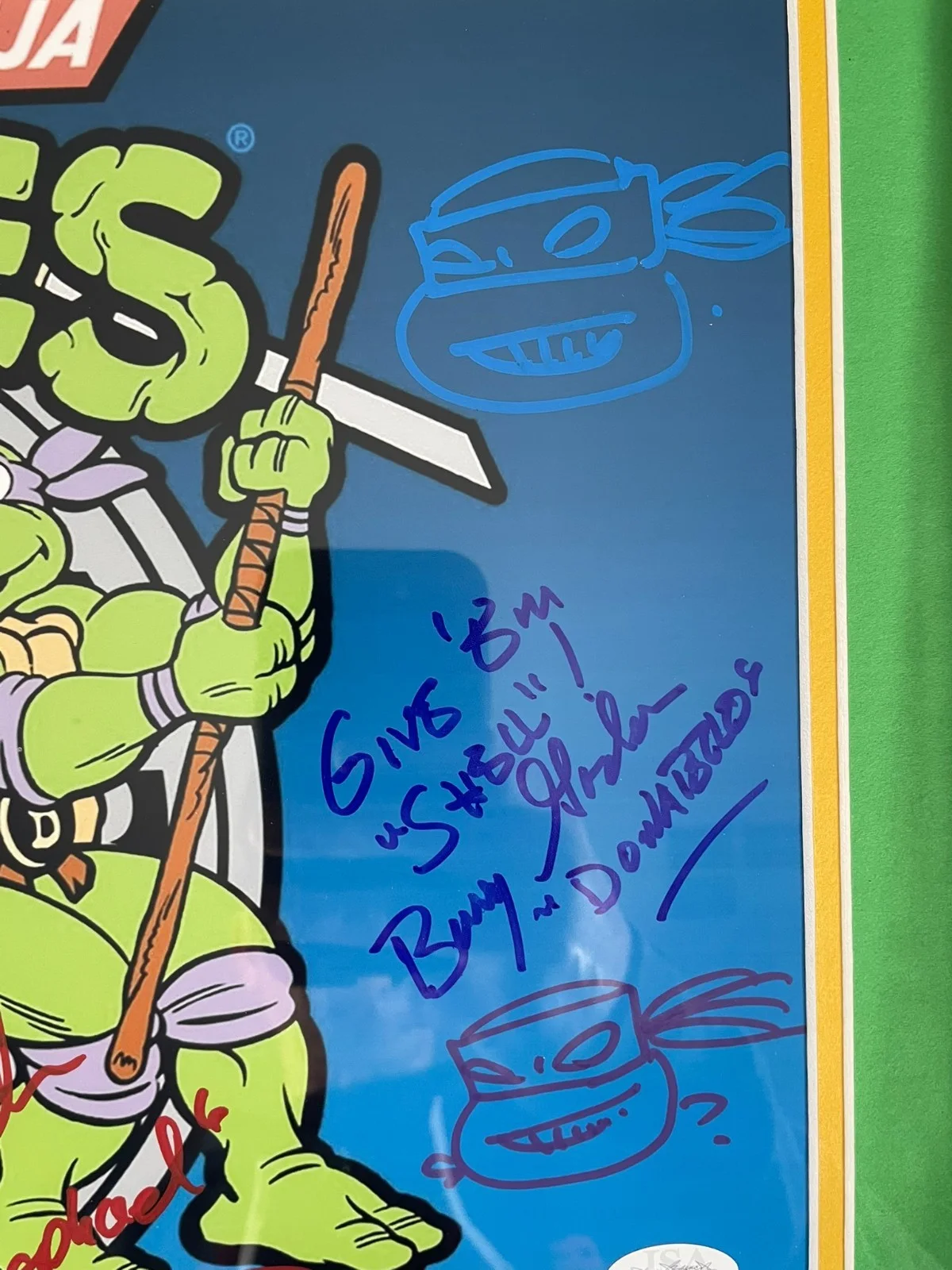 Kevin Eastman — Teenage Mutant Ninja Turtles Cast Signed Photo Framed Matted Display BAS JSA COA, изображение 3