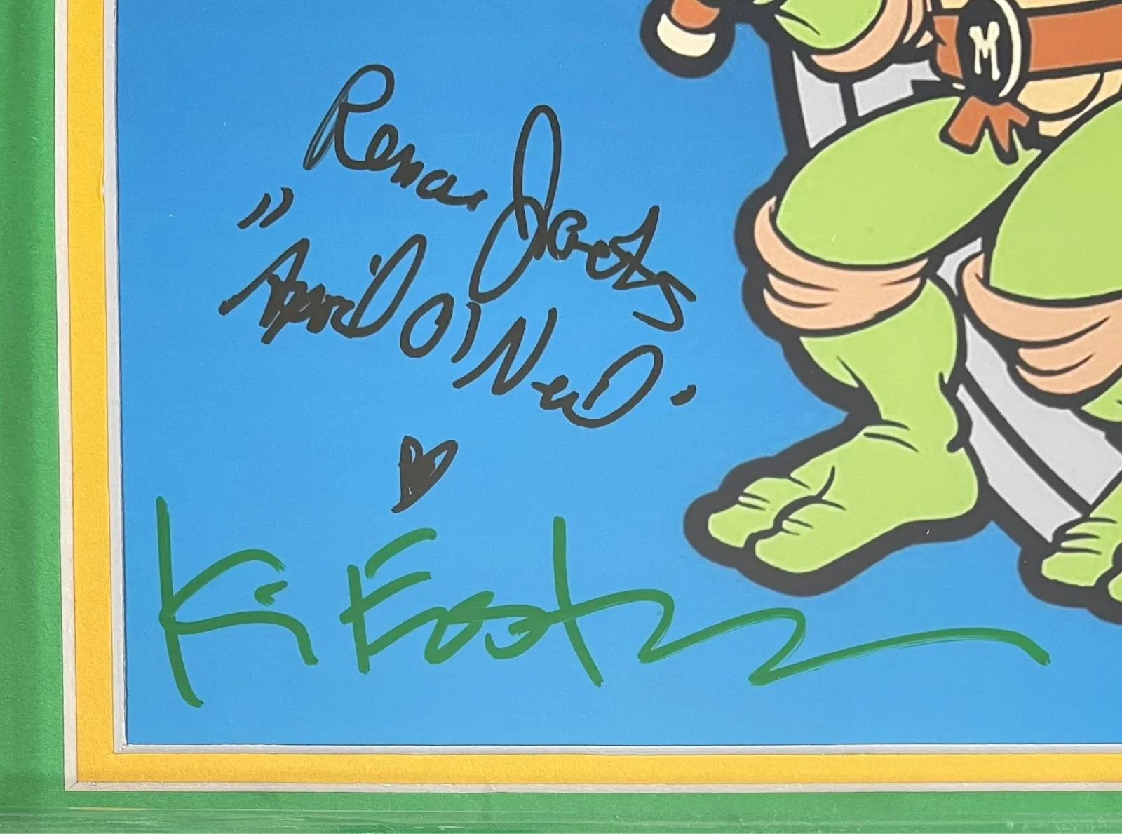 Kevin Eastman — Teenage Mutant Ninja Turtles Cast Signed Photo Framed Matted Display BAS JSA COA, изображение 5