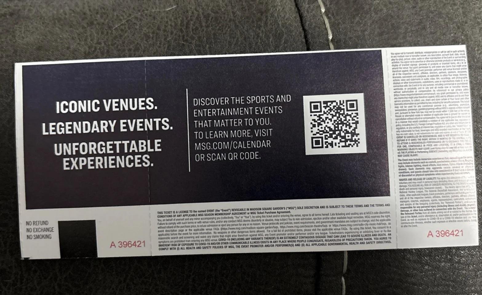 Adam Sandler — Adam Sandler Signed Autograph Concert Tour Ticket Auto Comedian, изображение 2
