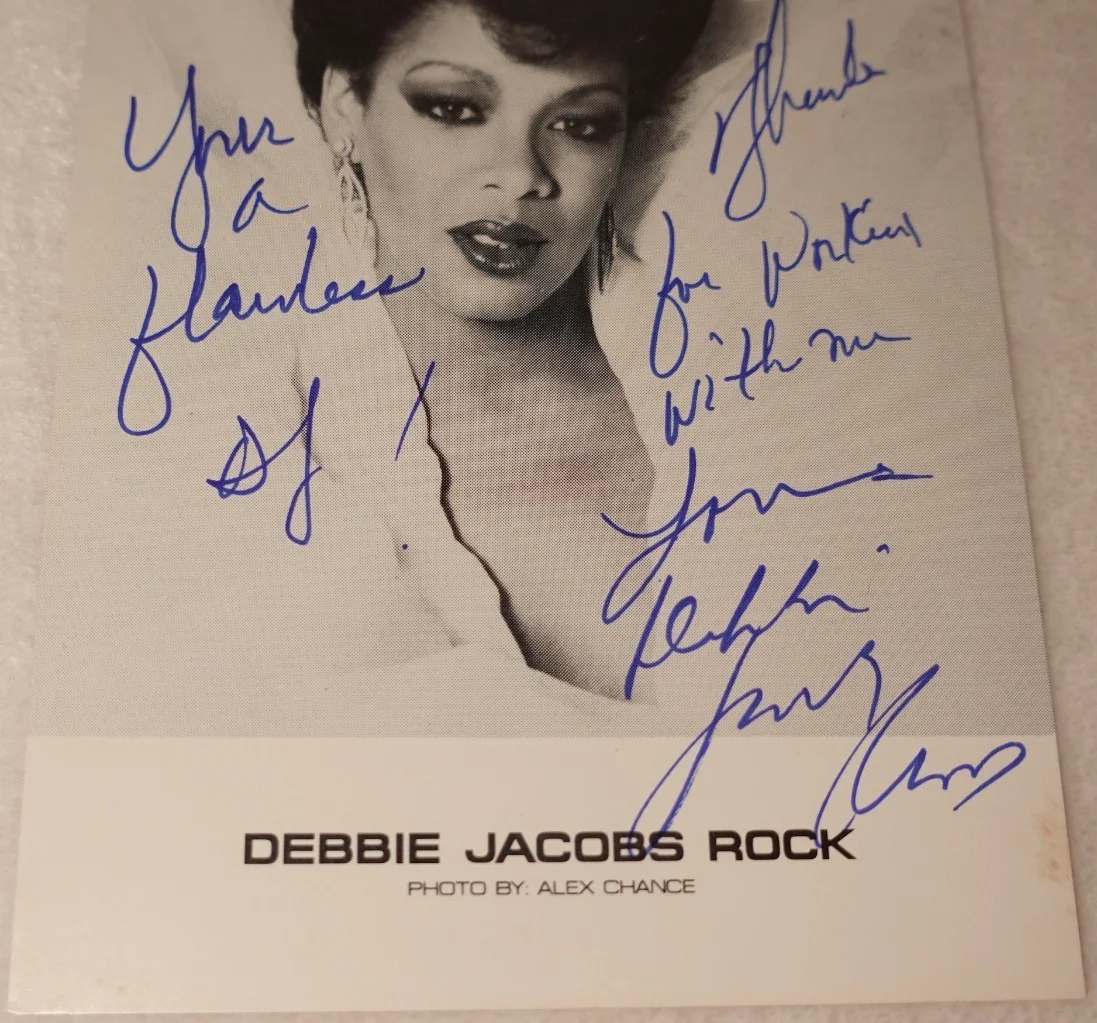 Debbie Jacobs Rock SIGNED Disco Dance Singer Original Promo Photo, image 3