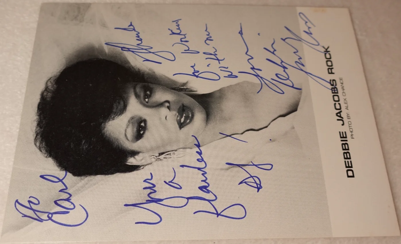 Debbie Jacobs Rock SIGNED Disco Dance Singer Original Promo Photo, image 5