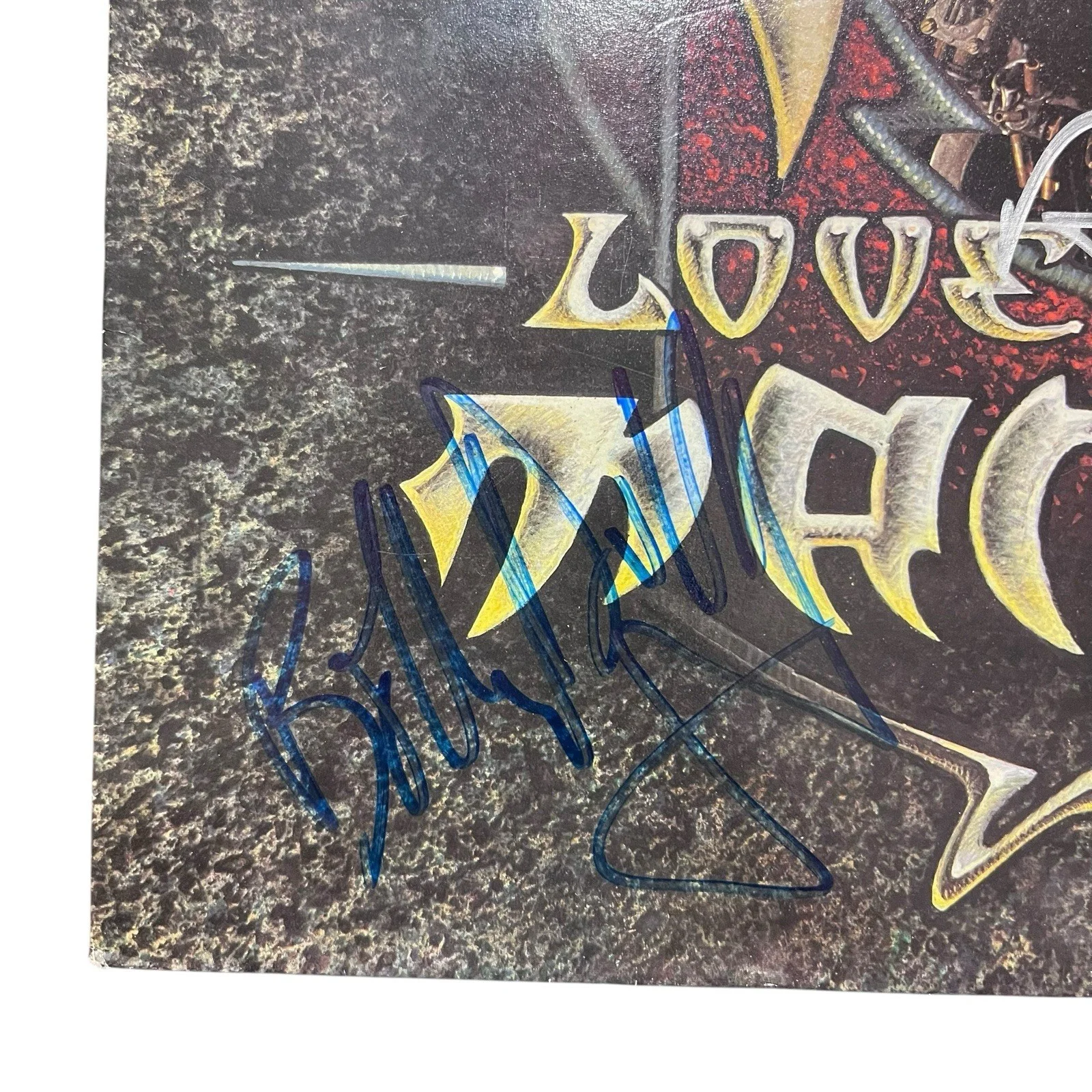 The Cult Ian Astbury Billy Duffy Signed Love Removal Machine Vinyl Album, изображение 2