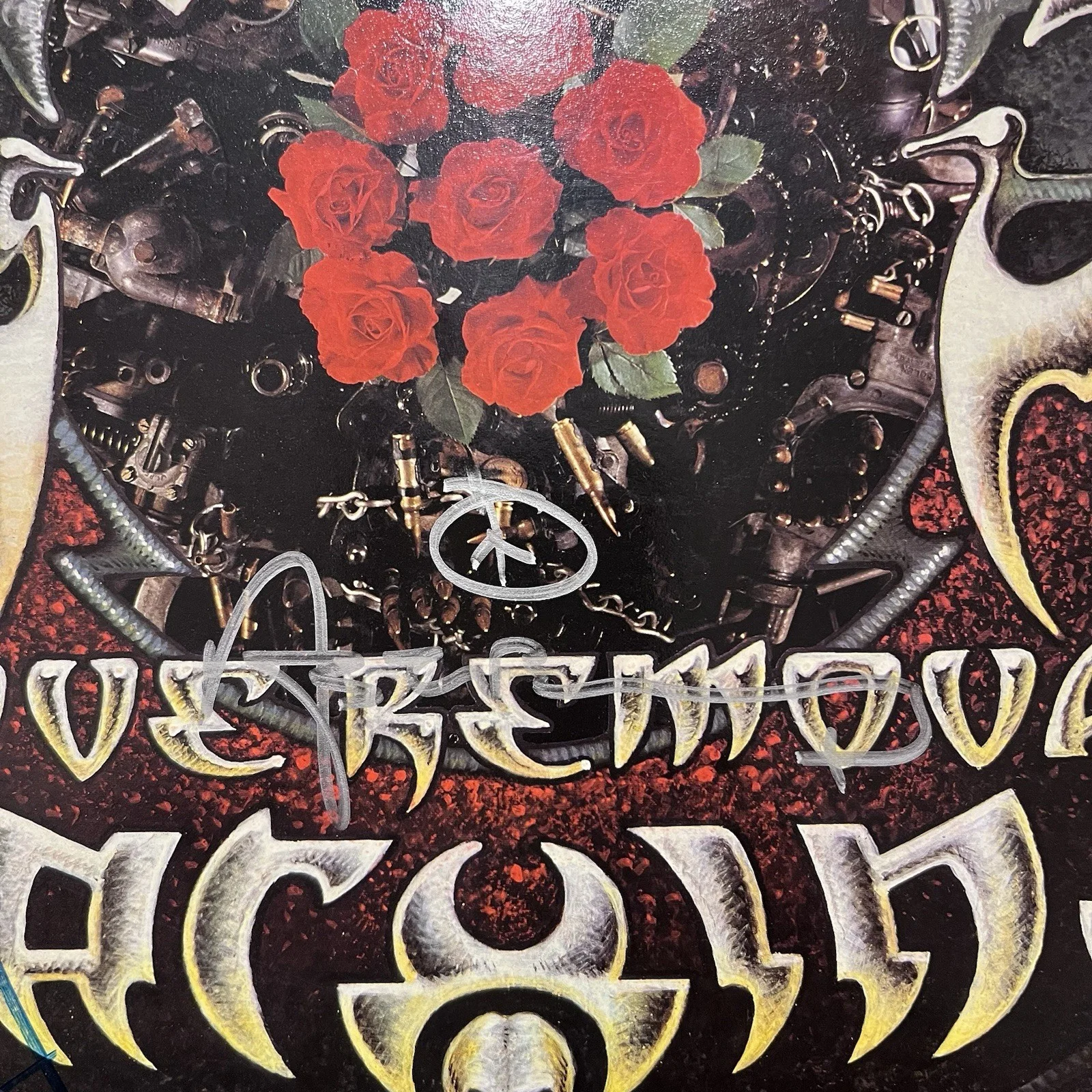 The Cult Ian Astbury Billy Duffy Signed Love Removal Machine Vinyl Album, изображение 3